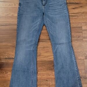 White House Black Market Light Blue Flare Jeans
